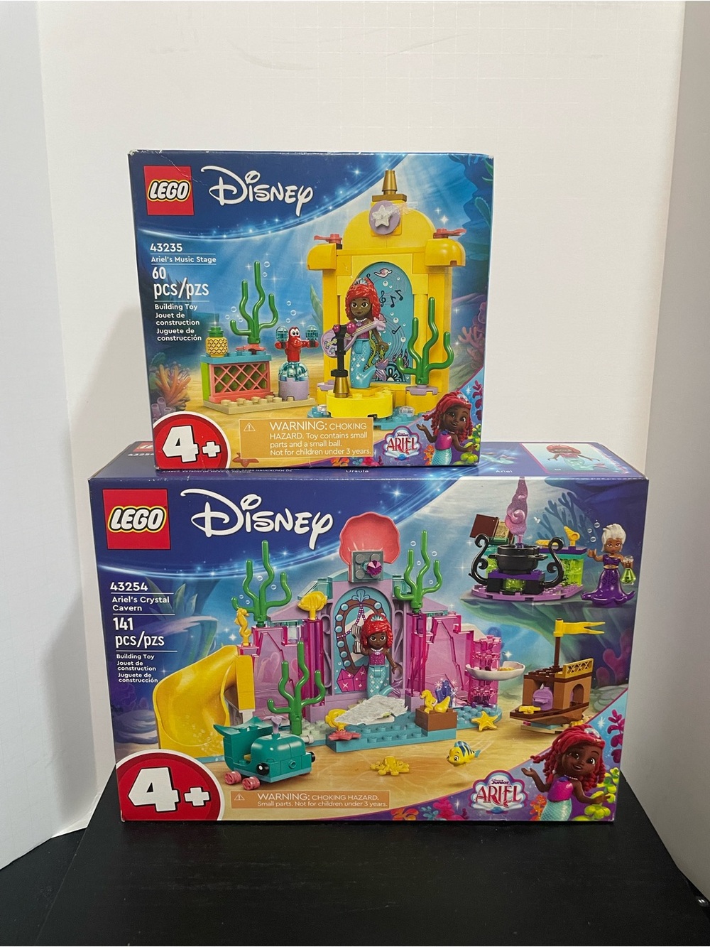 Lego Disney Ariel Sets - Pink, Yellow, Blue, Green